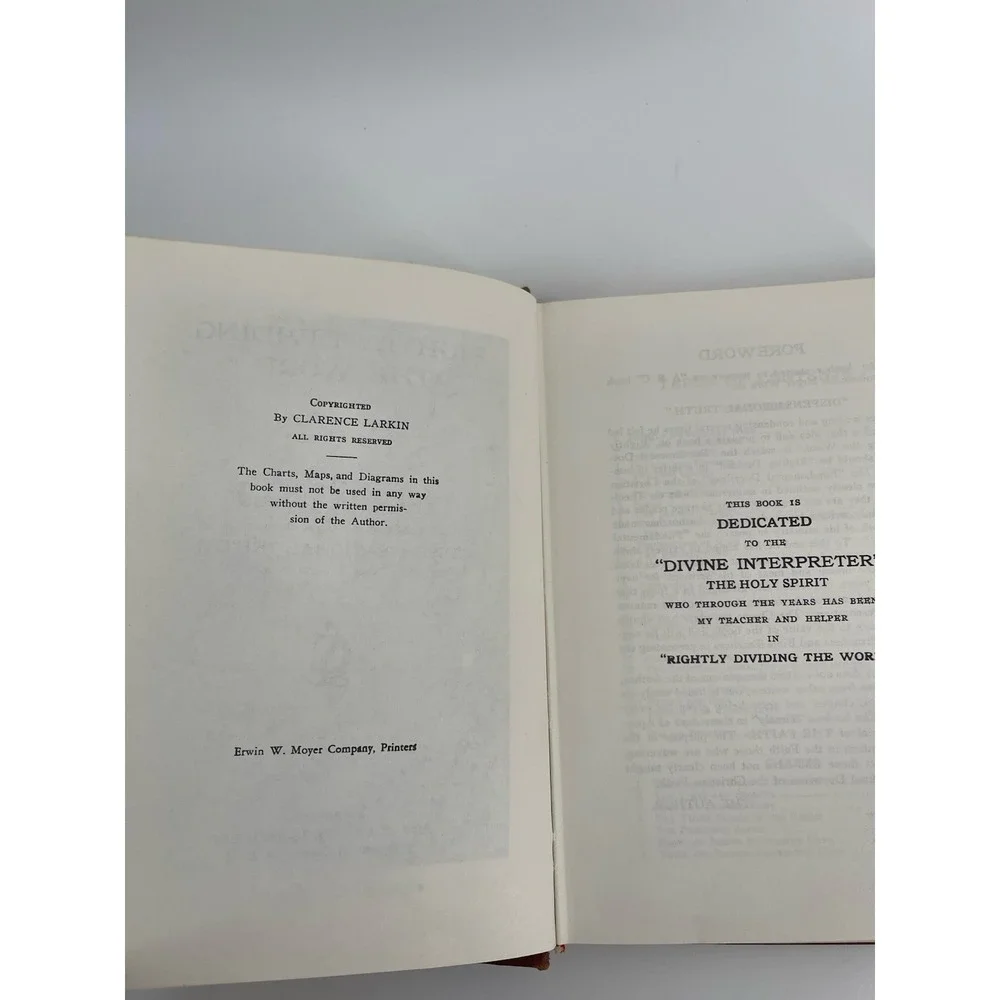 Vtg Rightly Dividing The Word Clarence Larkin HC Christian Theology Book